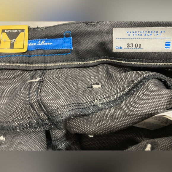 ✨NWT✨ G-STAR RAW 3301 STRAIGHT JEANS LOW RISE BLACK - W25 L32⭐️🖤 - Picture 7 of 7